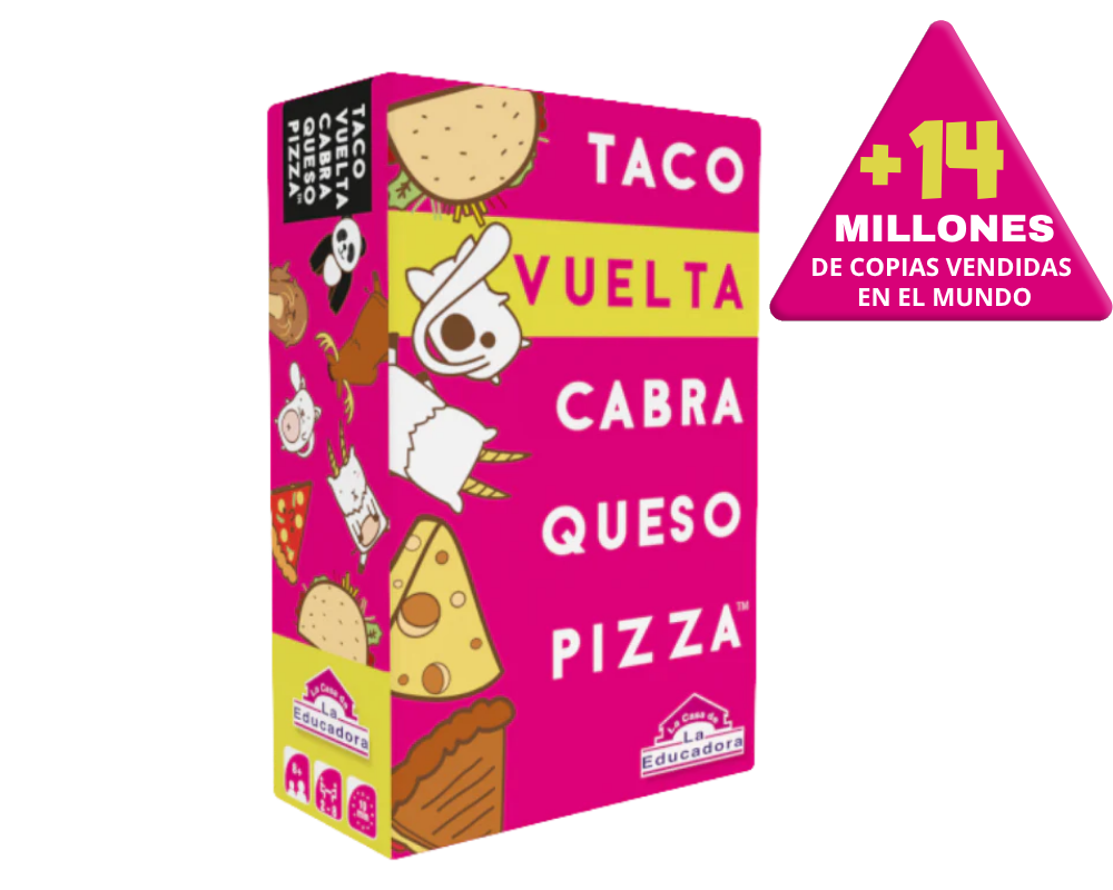 Taco, Vuelta, Cabra, Queso, Pizza En Español Blue Orange ™