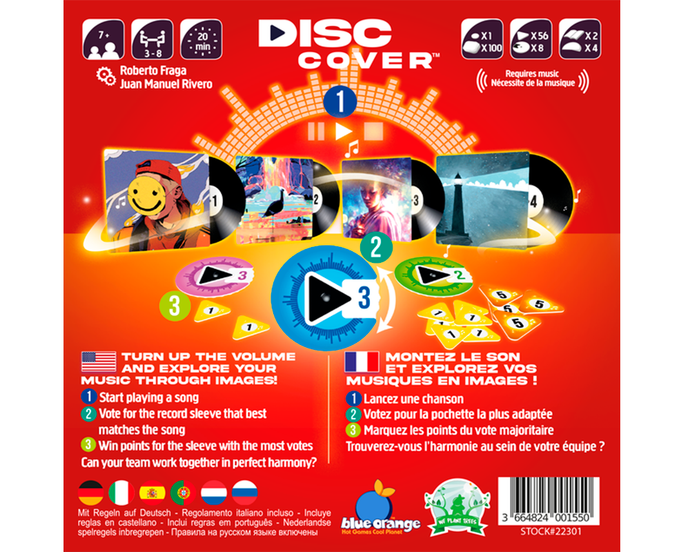 Disc Cover Juego de Mesa Blue Orange