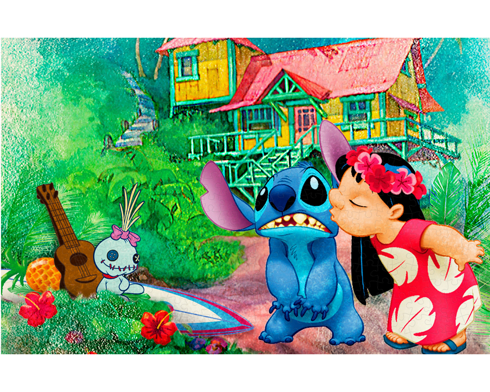 Rompecabezas Lilo Y Stitch Disney 600 Piezas De Plástico