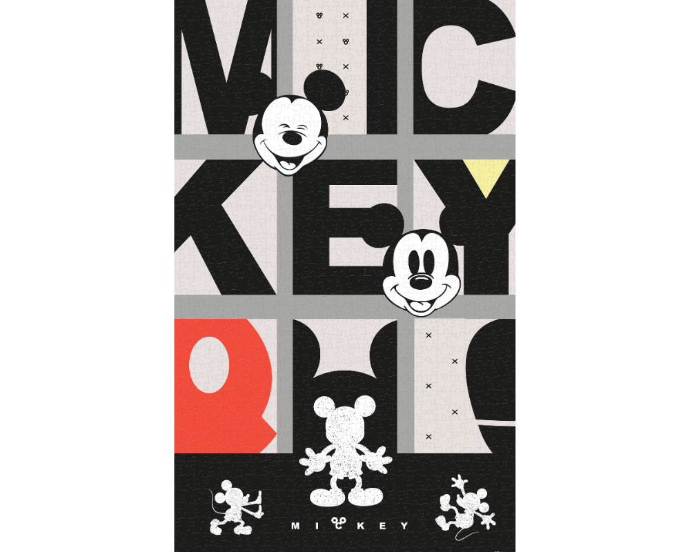 Rompecabezas Póster Mickey Disney 1000 Piezas De Plástico