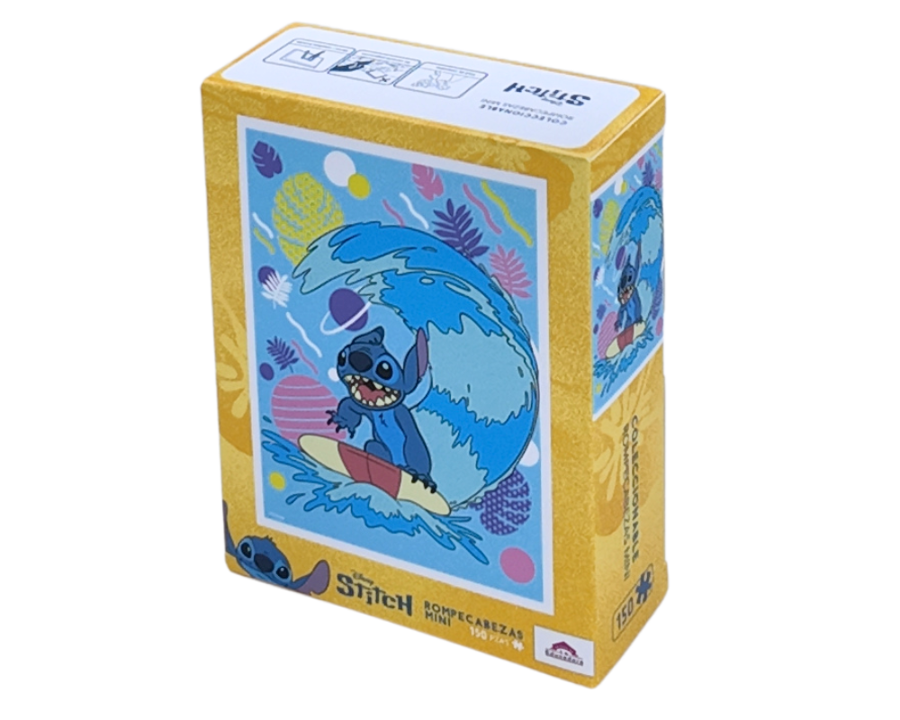Rompecabezas Miniatura Stitch Surfeando 150 Piezas de Plástico Disney