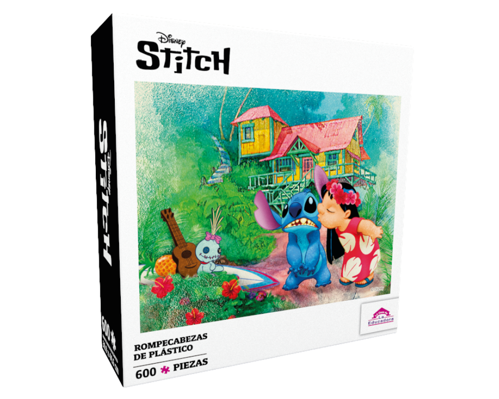 Rompecabezas Lilo Y Stitch Disney 600 Piezas De Plástico