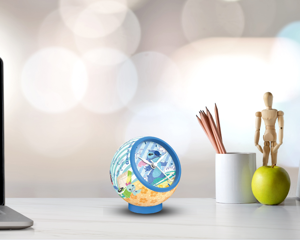 Reloj Rompecabezas Stitch Ama las Olas Disney 145 Piezas De Plástico