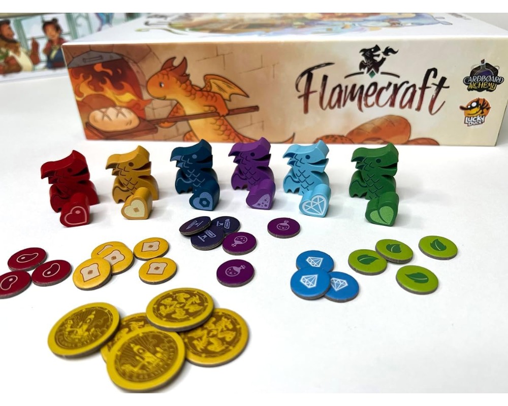 Flamecraft en Inglés Juego de Mesa de Estrategia y Fantasía Goliath