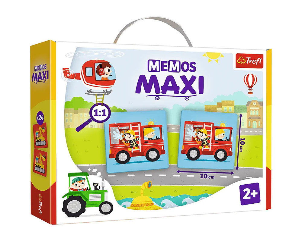 Memos Maxi Transportes Juego de Memoria Trefl