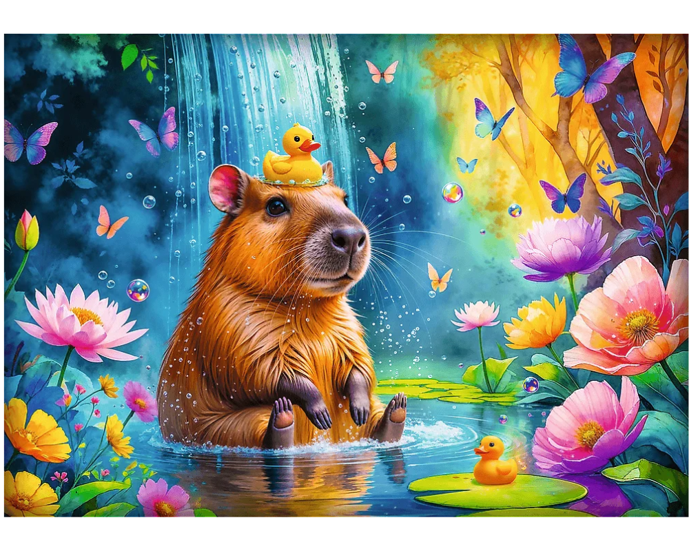 Capibara: Rompecabezas 1000 Piezas Trefl