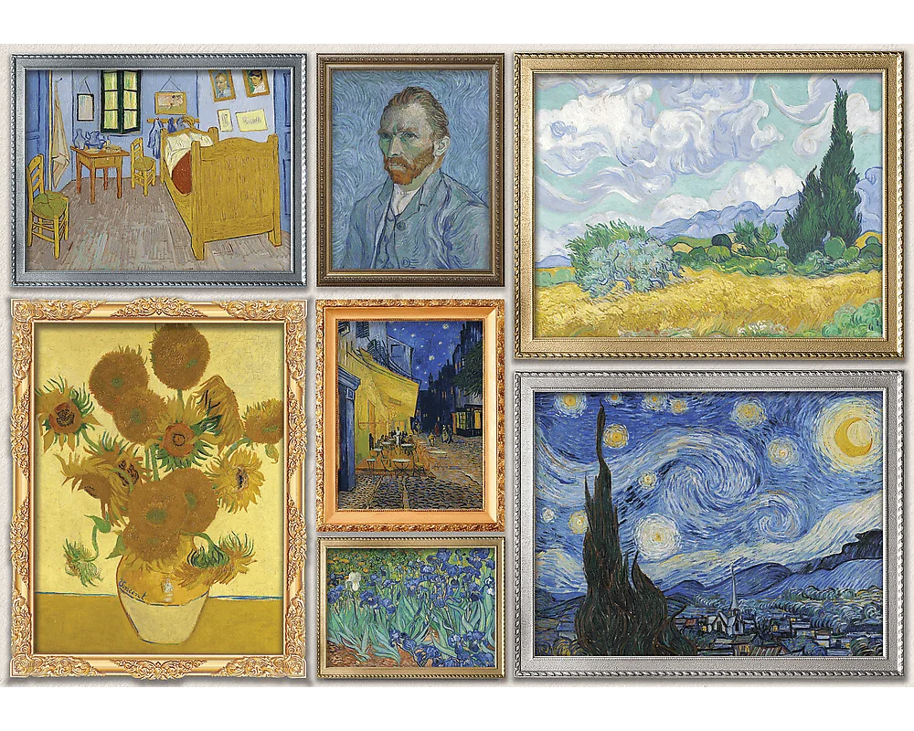 Collage de Arte Vincent Van Gogh Rompecabezas 1000 Piezas Trefl