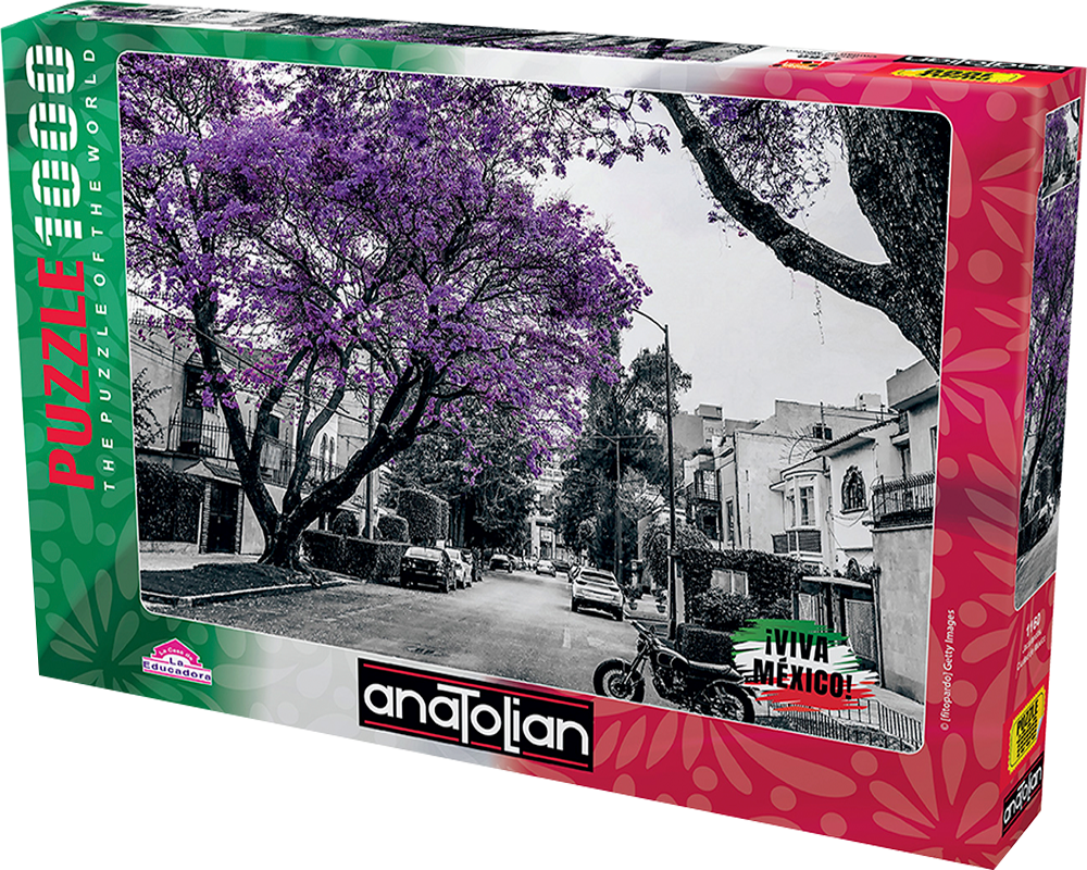 Viva México Jacarandas, Ciudad de México Rompecabezas 1000 Piezas Anatolian
