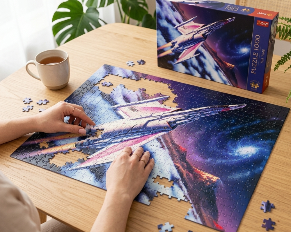 Cohete Espacial (Tea Time): Rompecabezas de 1000 Piezas Trefl Premium