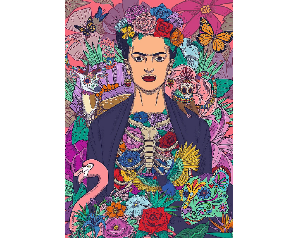 Frida Kahlo- Un Alma Floreciente: Rompecabezas de 1000 Piezas Trefl Premium