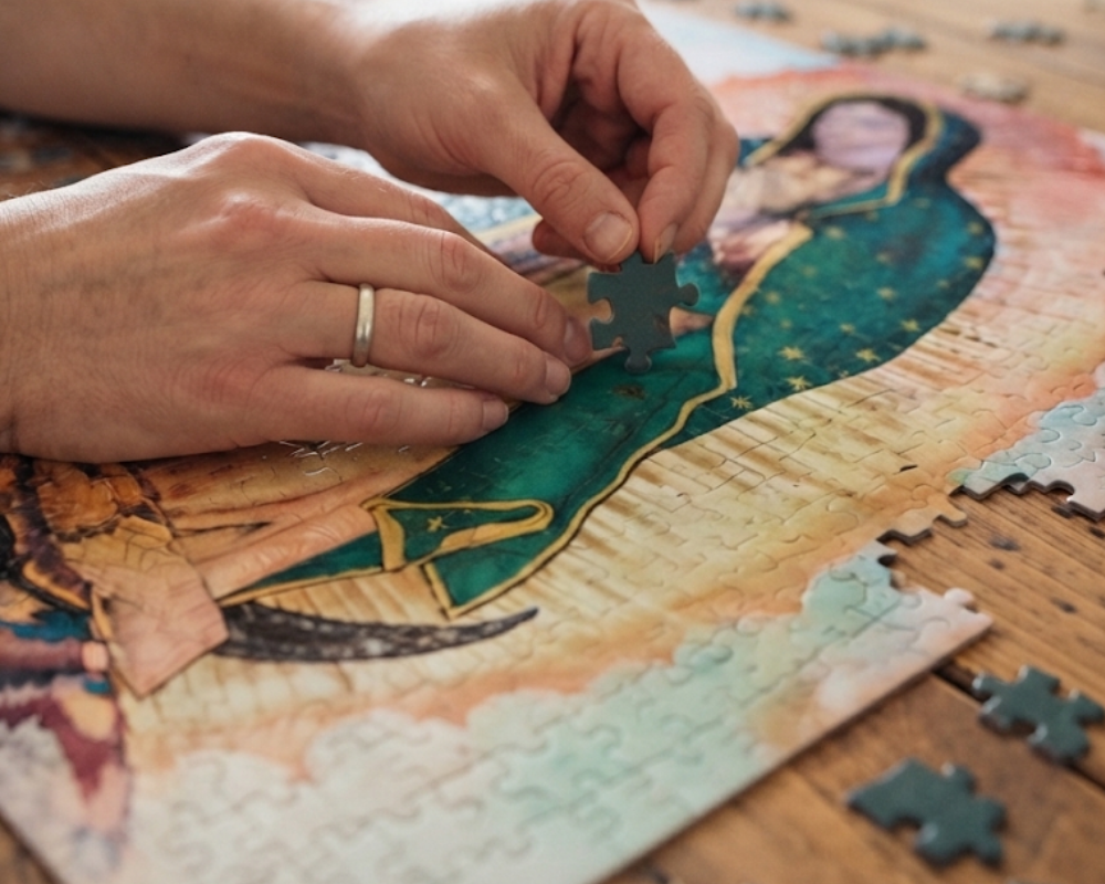 Viva México: Virgen De Guadalupe Rompecabezas de 1000 piezas. Anatolian