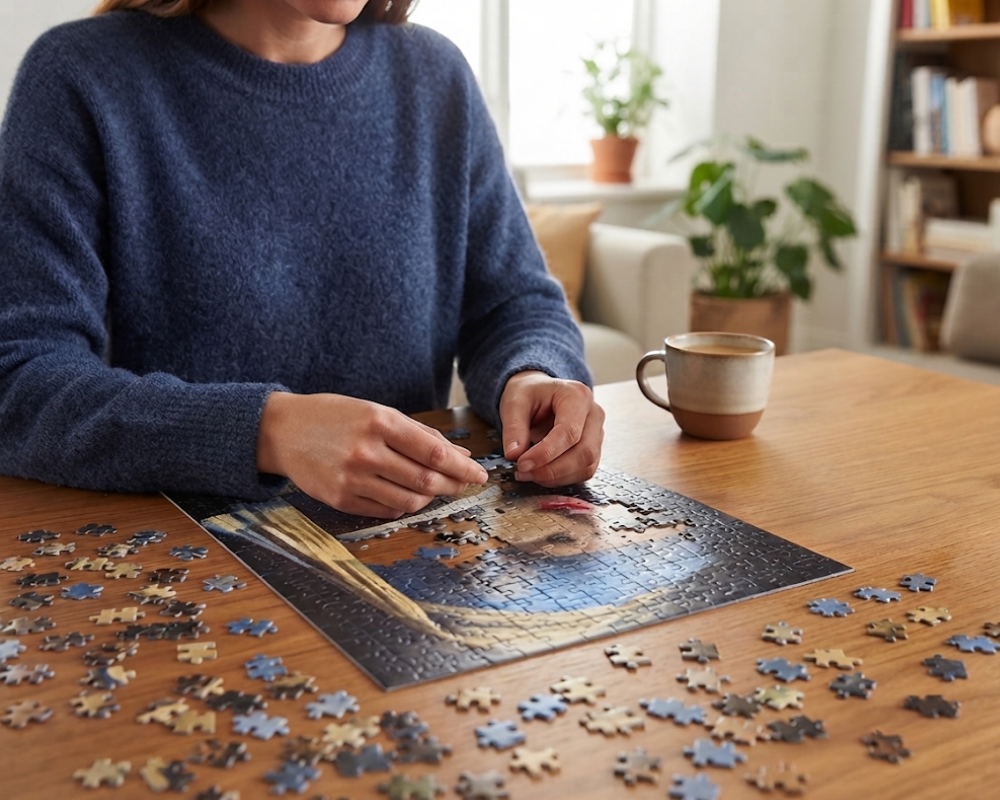Johannes Vermeer: La Joven De La Perla Rompecabezas de 1000 piezas. Anatolian