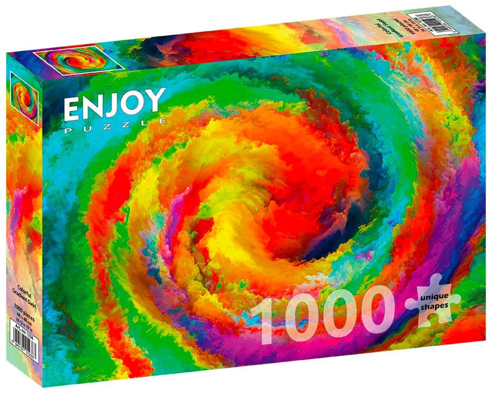 Remolino de Colores Degradados: Rompecabezas 1000 Piezas Enjoy Puzzle