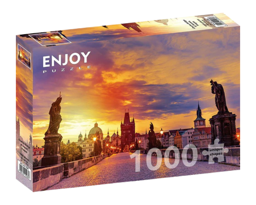 Puente De San Carlos Praga: Rompecabezas 1000 Piezas Enjoy Puzzle