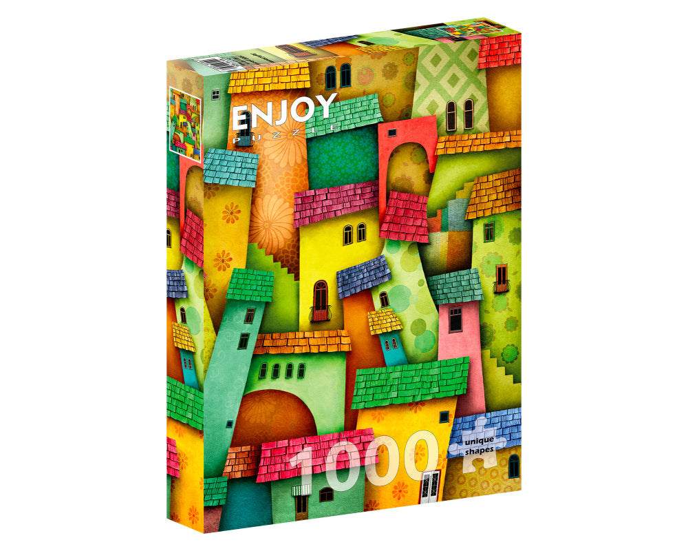 Casas Alegres: Rompecabezas 1000 Piezas Enjoy Puzzle