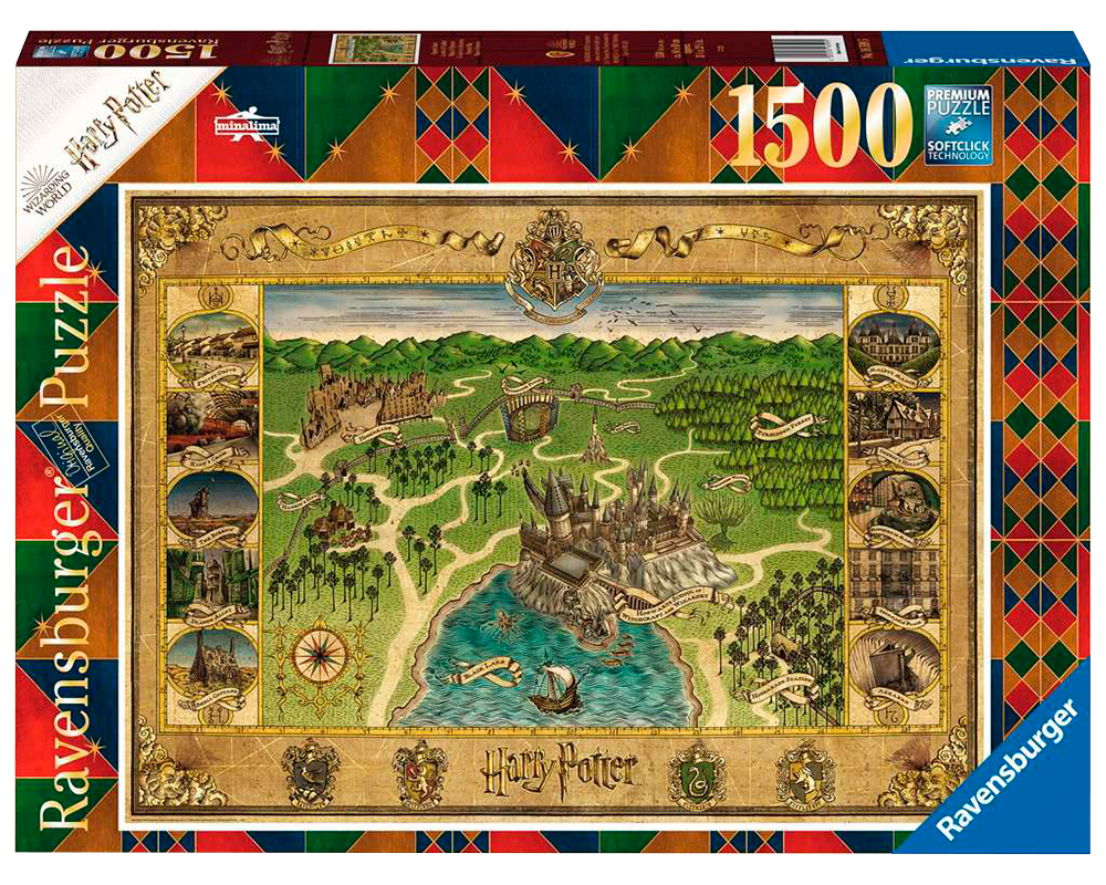 Mapa de Hogwarts: Rompecabezas 1500 Piezas Ravensburger