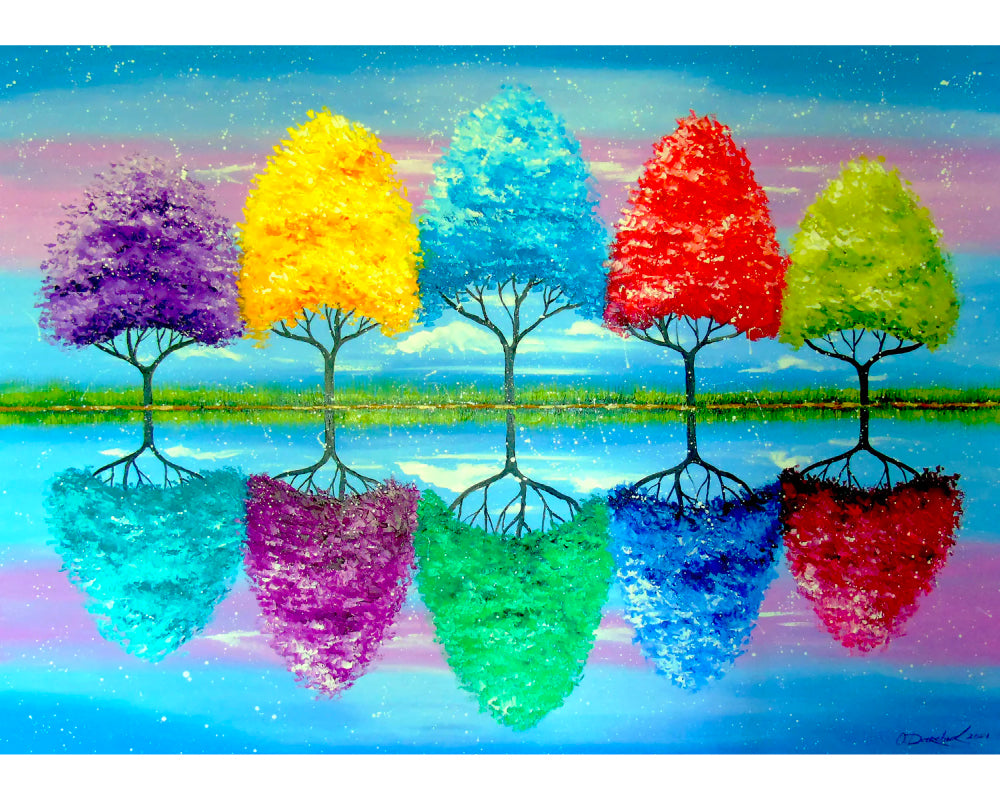 Olha Darchuk - Cada Árbol Tiene su Colorido: Rompecabezas 1000 Piezas Enjoy Puzzle