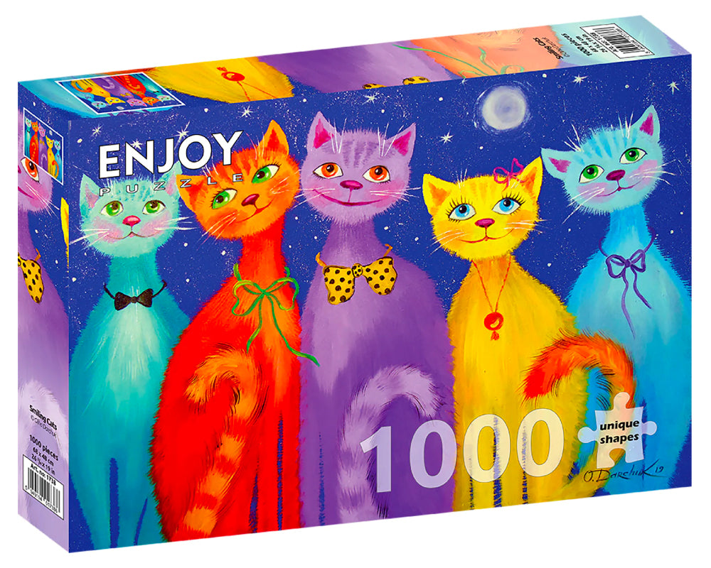 Gatos Sonrientes: Rompecabezas 1000 Piezas Enjoy Puzzle
