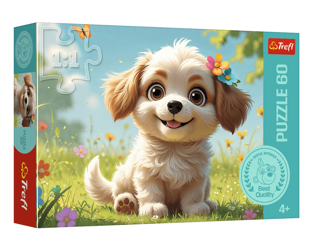 ¡Cachorro! Rompecabezas Infantil de 60 Piezas Trefl