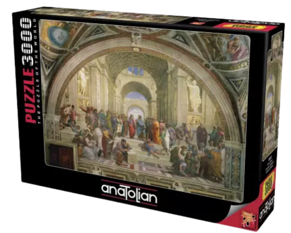 Escuela de Atenas: Rompecabezas de 3000 piezas. Anatolian
