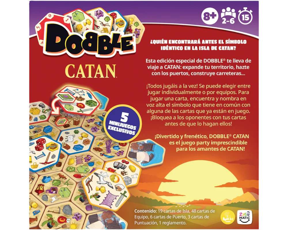 Dobble Catán: Juego de Mesa en Español. Asmodee
