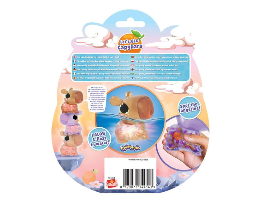 Capybara Color Morado. Juguete Animagic Goliath Games