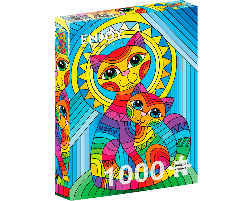 Gato y Gatito inseparables: Rompecabezas 1000 Piezas Enjoy Puzzle