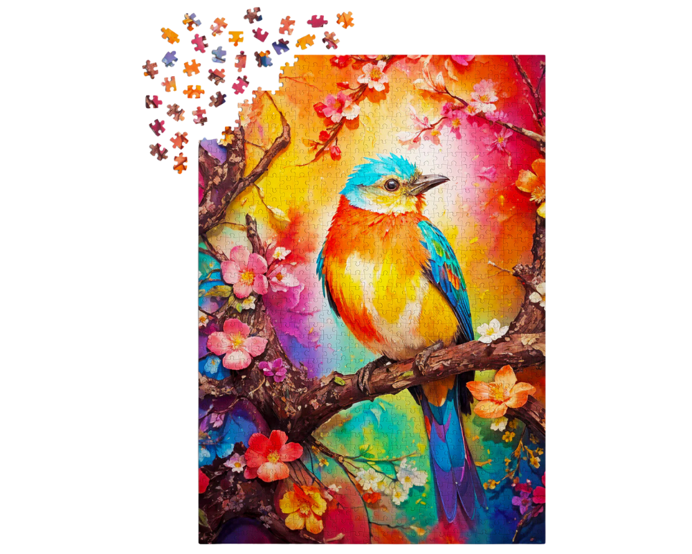Pajarito de Colores: Rompecabezas 1000 Piezas Enjoy Puzzle