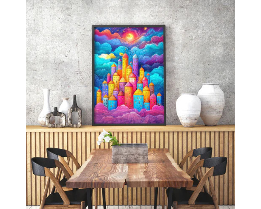 Fortaleza Entre Nubes: Rompecabezas 1000 Piezas Enjoy Puzzle