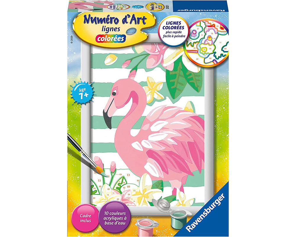 Flamingo Set de Pintura Pinta por Número Ravensburger