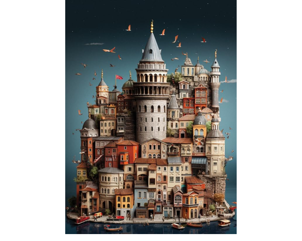 Barrio de Gálata, Estambul: Rompecabezas de 1000 piezas. Anatolian