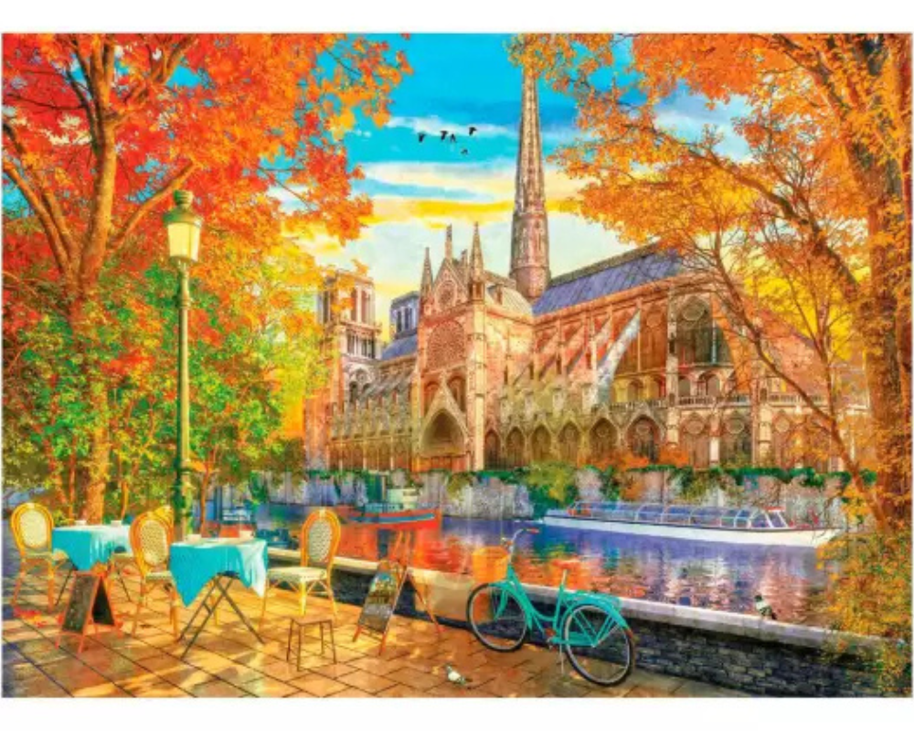Notre Dame en Otoño: Rompecabezas de 1000 piezas. Anatolian