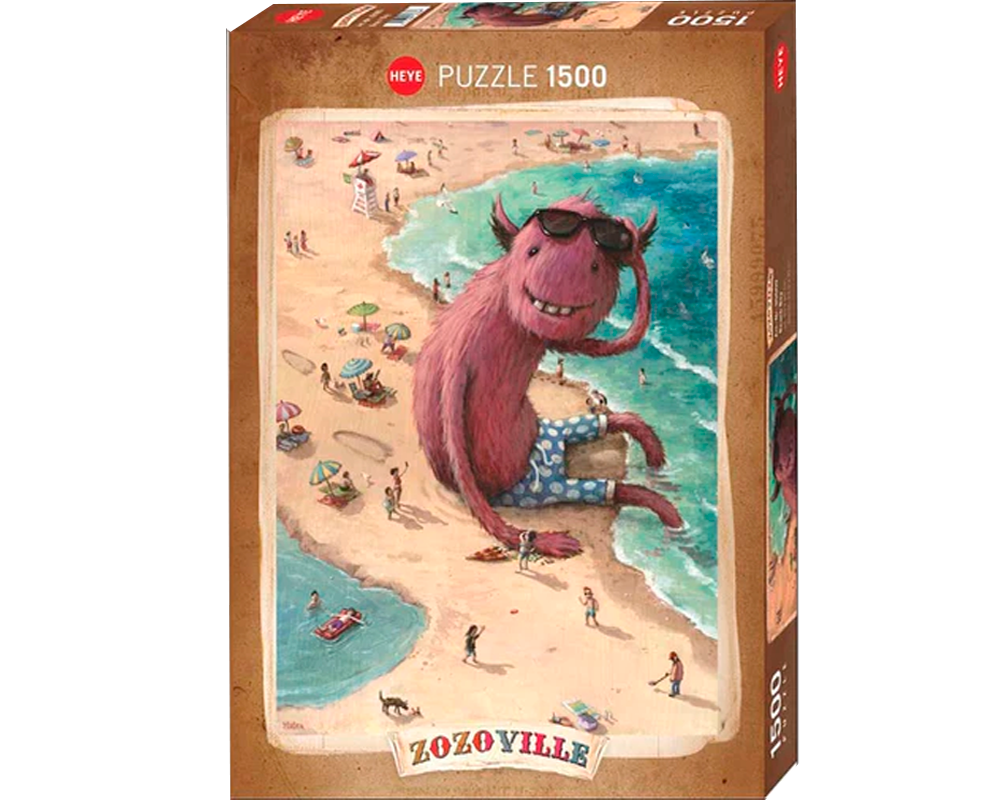 Zozoville Chico en la Playa Rompecabezas 1500 Piezas Heye