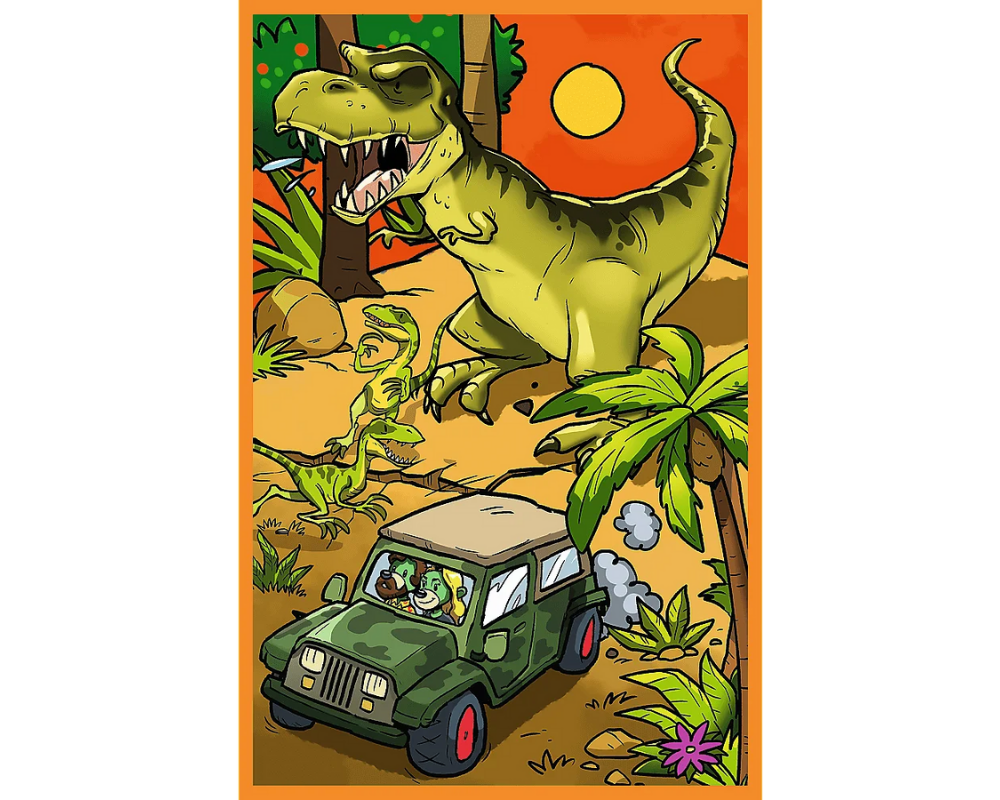 Spy Guy: El Mundo de los Dinosaurios Rompecabezas 3 x 80 Piezas Trefl