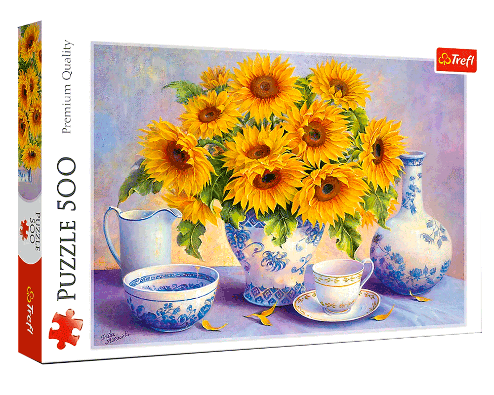 Florero de Girasoles: Rompecabezas 500 Piezas Trefl
