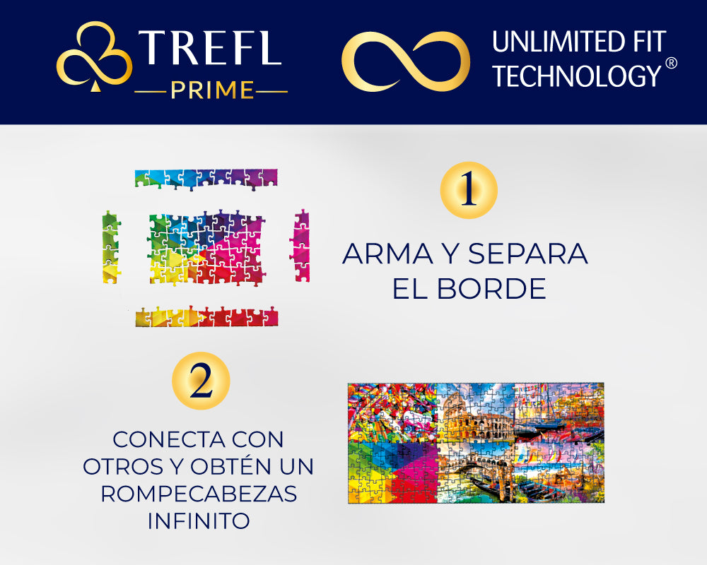 Tigre de Colores Rompecabezas Unlimited fit 500 Piezas Trefl