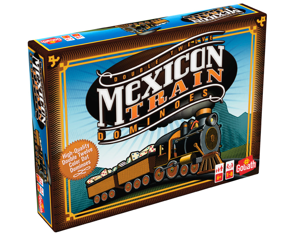 Mexican Train - Dominó Doble Doce Juego de Mesa Goliath