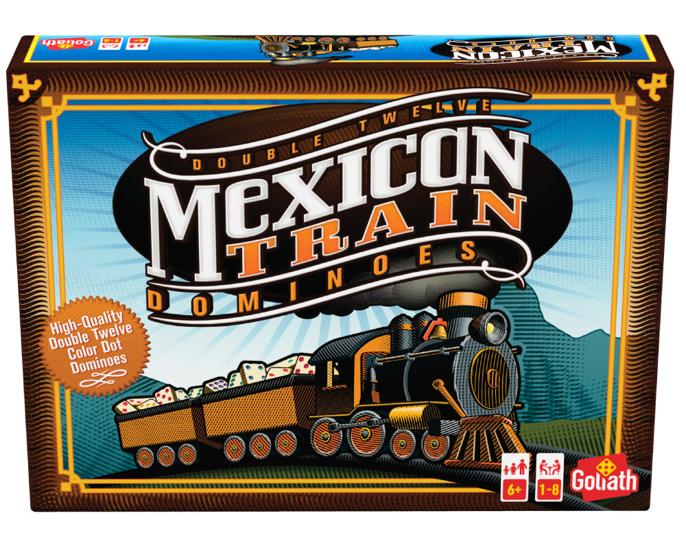 Mexican Train - Dominó Doble Doce Juego de Mesa Goliath
