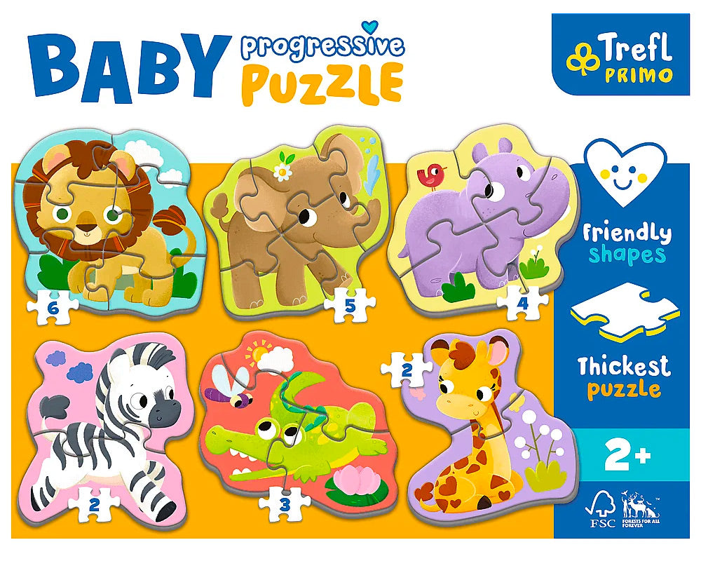 Zoológico Rompecabezas Progresivo 22 Piezas Trefl