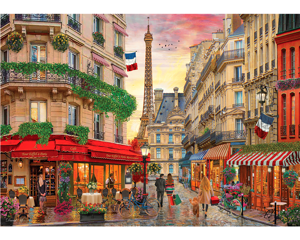 David Mclean - Cafe Eiffel: Rompecabezas 1500 piezas Anatolian