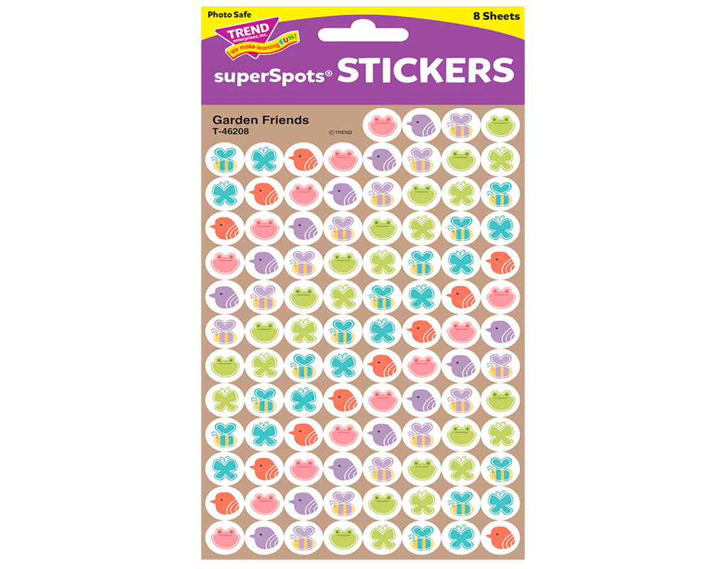 Calcomanías Super Shapes Amigos del Jardín Trend