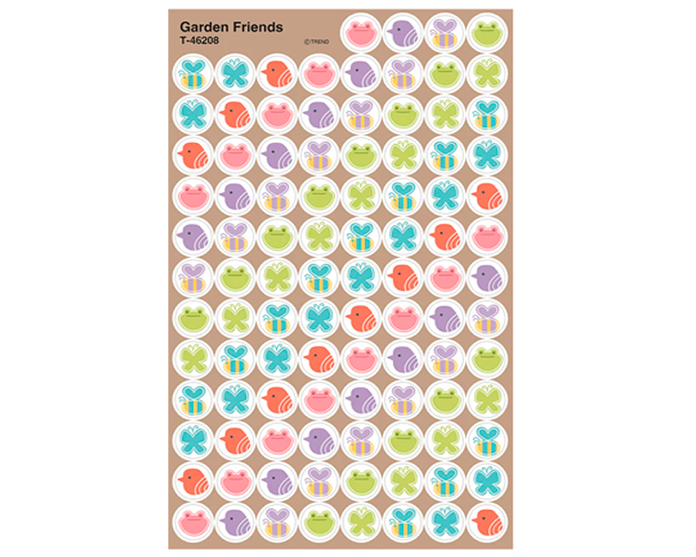 Calcomanías Super Shapes Amigos del Jardín Trend