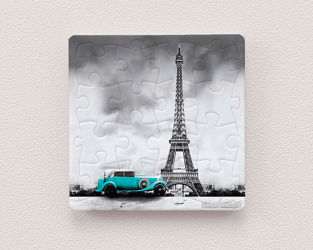 Magneto La Torre Eiffel: Rompecabezas 16 Piezas Miniatura PieceRelax