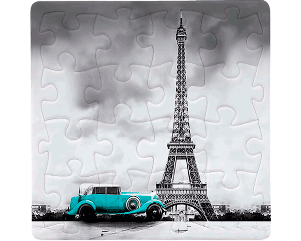 Magneto La Torre Eiffel: Rompecabezas 16 Piezas Miniatura PieceRelax