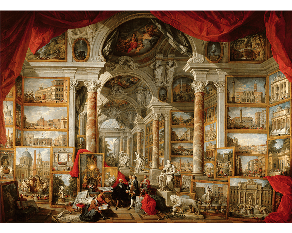 Giovanni Paolo Pannini - Galerías de La Roma Moderna: Rompecabezas 4000 piezas Anatolian