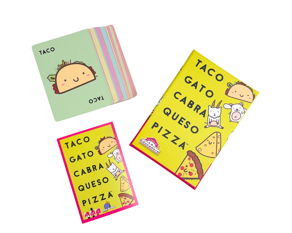 Taco, Gato, Cabra, Queso, Pizza En Español Blue Orange ™