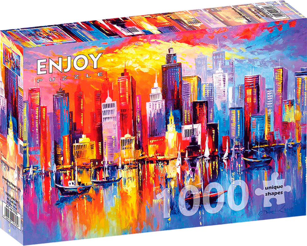 Noche Neoyorkina: : Rompecabezas 1000 Piezas Enjoy Puzzle