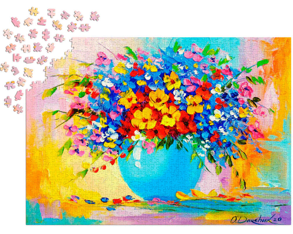 Ramo de Flores: Rompecabezas 1000 Piezas Enjoy Puzzle