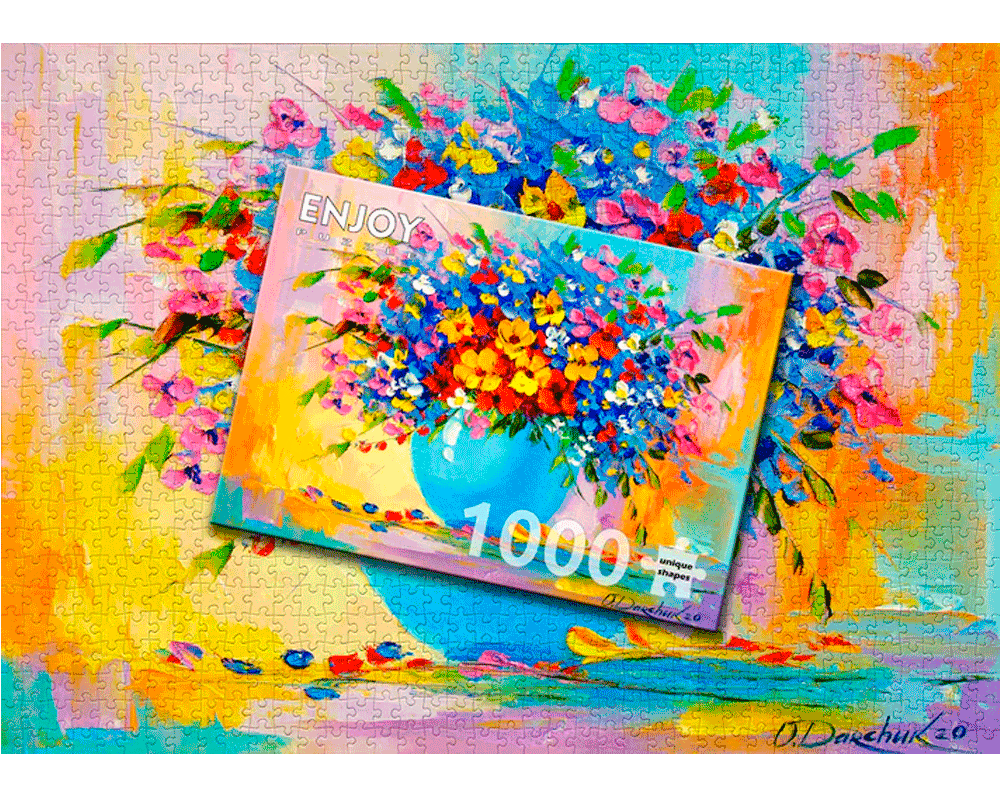 Ramo de Flores: Rompecabezas 1000 Piezas Enjoy Puzzle