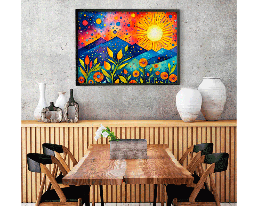 Lluvia al Atardecer: Rompecabezas 1000 Piezas Enjoy Puzzle